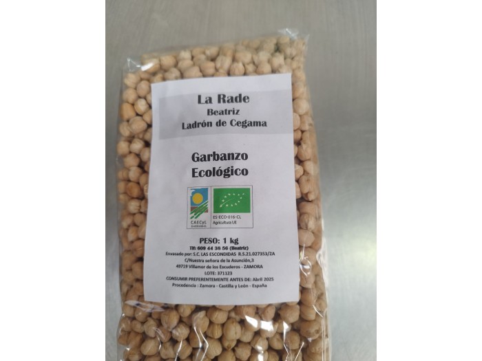 Garbanzo Castellano Ecológico 1 kg